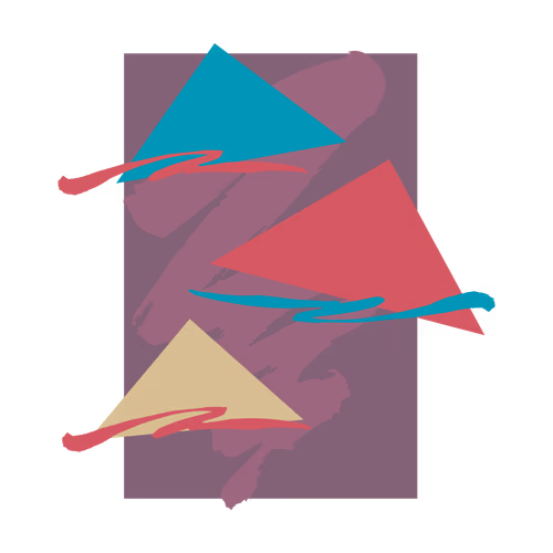 Abstract Background with Triangular Shape Elements