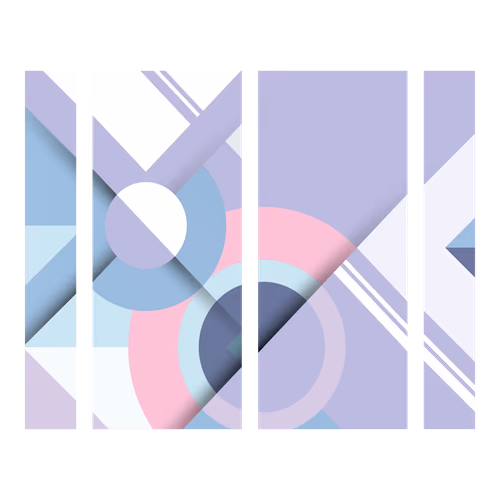 Abstract colorful geometric shapes background vector