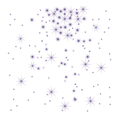 Abstract Purple Stars and Shapes vector background