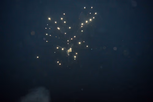 Night Fireworks Crackers HD Wallpaper