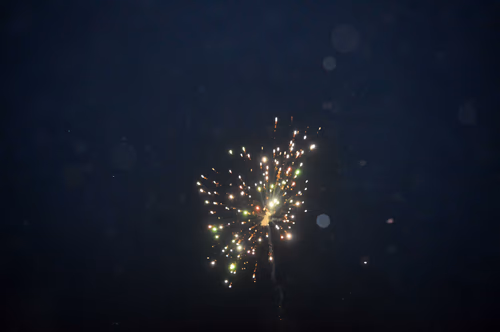 Night Fireworks Crackers HD Wallpaper