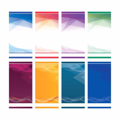 Style Light Effect Backgrounds Set Of Abstract Color Vector