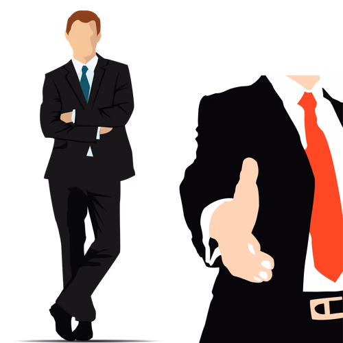 Male Clerk, public Servant Figures, handshake, public Service Card, public Servants Cartoon, public