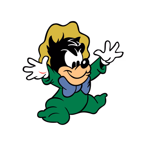 Mickey Mouse is in a hot mood today vector cartoon
