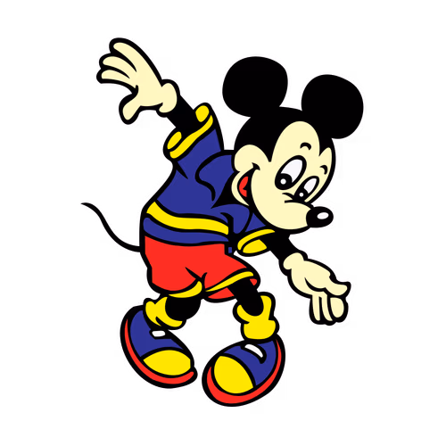 Mickey Mouse Sports Clip Art vector