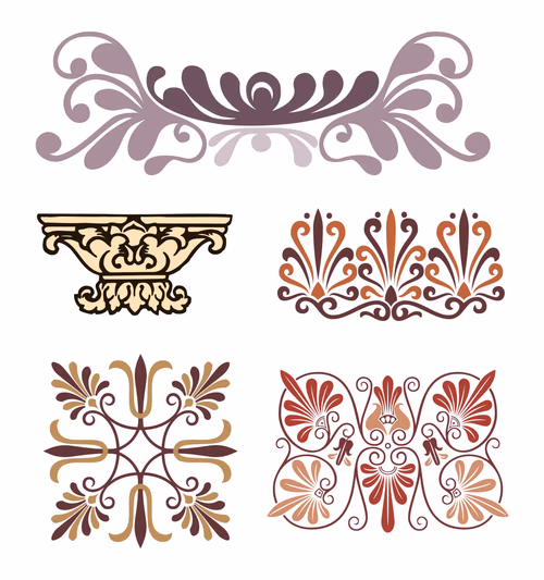 Crown ornament decoration: Vector stock illustration