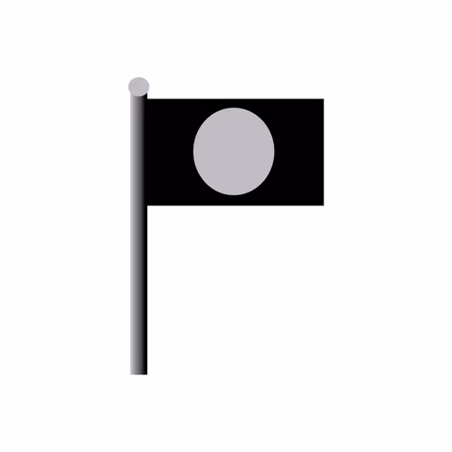 Flag - Potaka Marka for Election Symbol Vector Clipart