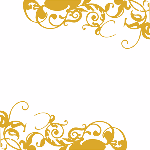Gold Swirl Vector Clipart Graphic
