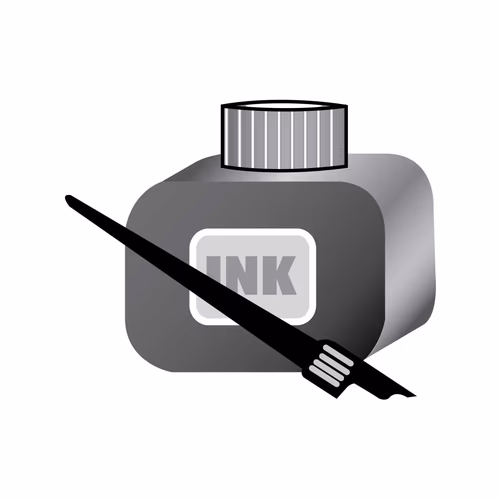 Pen and Ink Marka or Doat Kolom Marka for Election Symbol Vector Clipart