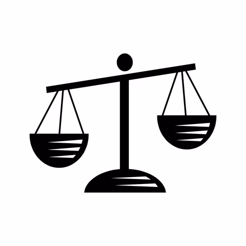 Scale or Daripalla Marka for Election Symbol Vector Clipart