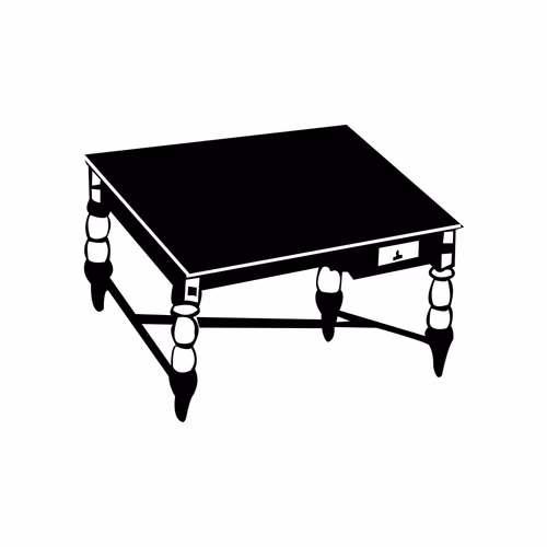 Table Marka for Election Symbol Vector Clipart