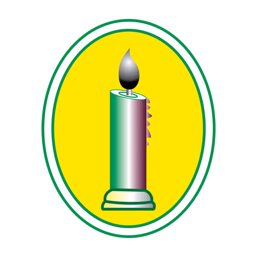 Vector Illustration of Candle Clipart Mombati Marka as Election Symbol
