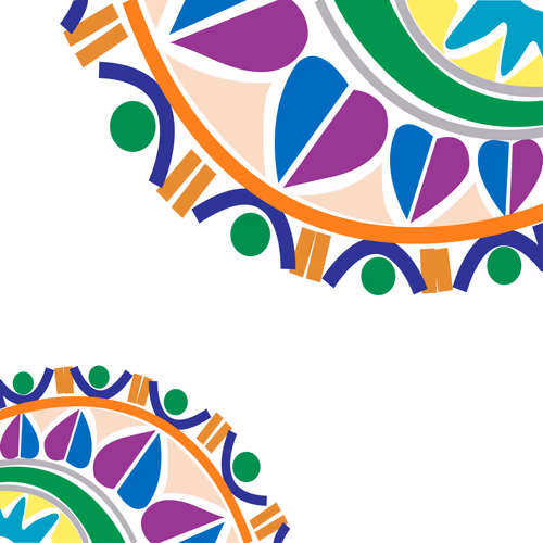 Beautiful Colorful Rakhi, Hindu Festival Vector Illustration Design
