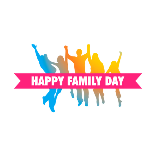Happy Family Day Icon Vector