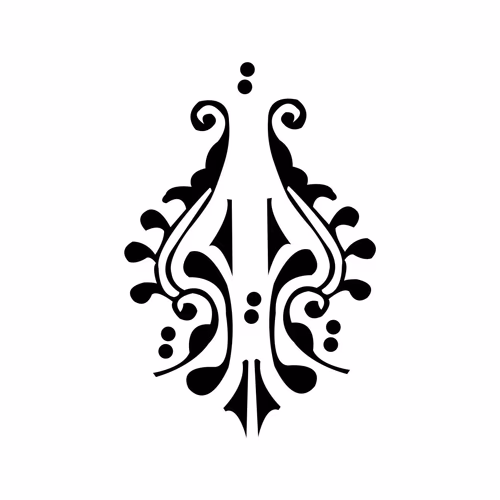 Abstract Design Flowing Scripts Calligraphic Vector