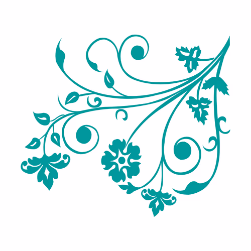 Alpona Ornaments Abstract Floral Illustration Vector Graphic