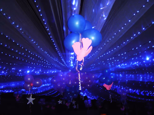 Balloon arch frame with 3d rendering for Party Images