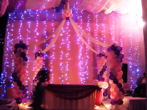 Balloon arch frame with 3d rendering for Party Images