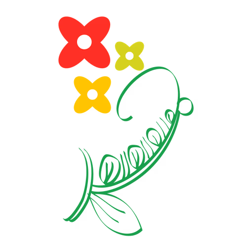 Beautiful floral vine vector illustration floral colorful abstract flowers, spring, creeper Flores e borboletas