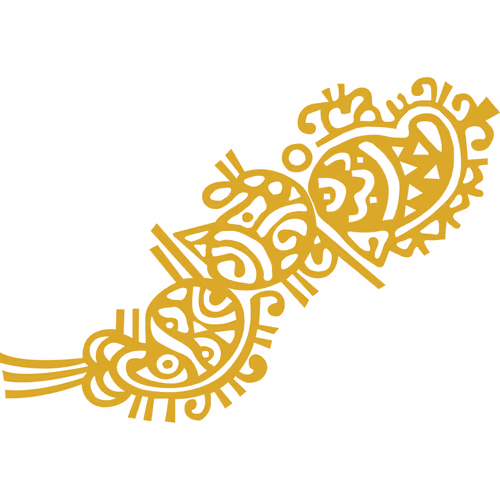 Bengali Festival Alpona Vector Art
