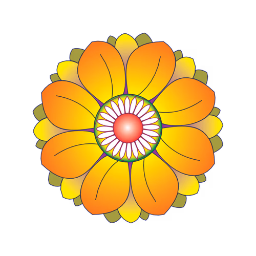 Creative Flower Mandala Coloring Book with Vibrant Mandala Flower Bold Leaf Vector Design