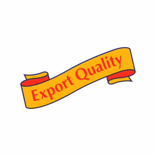 Export Quality with Ribbon Design Vector