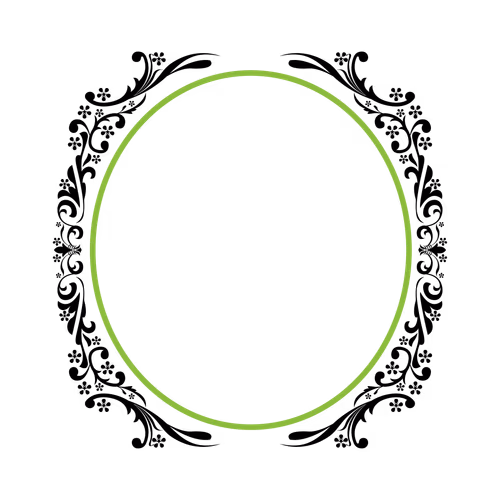 Floral background design oval frame, frame drawing, oval, European
