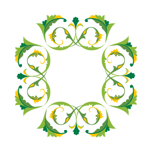 Frame Border is Perfect Element for Your Project Abstract Flower Frame Stock Vector Illustration