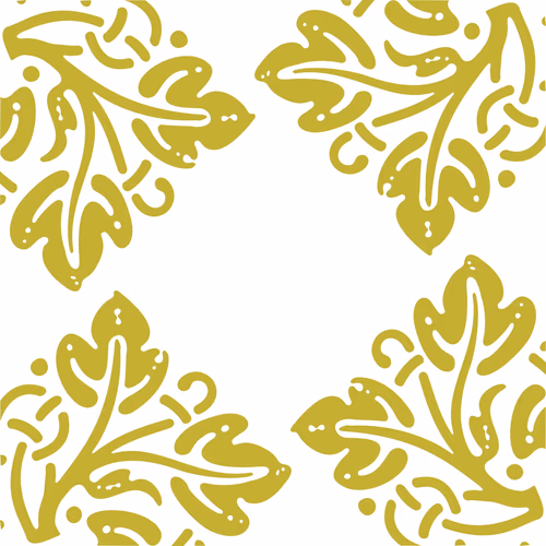 Gold Border and Frame with Ornament elements Baroque Style