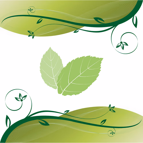 green leaf sprout ecology growth element vector, ecology