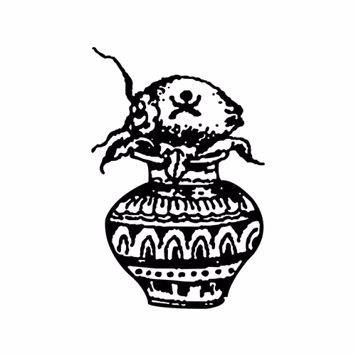 Hindu Vector Element Black And White