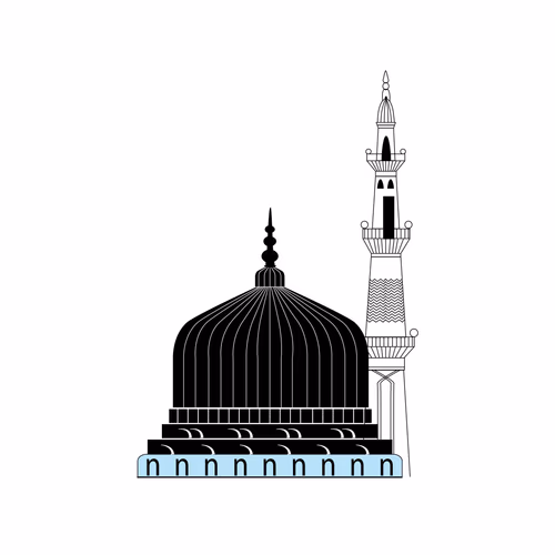Islamic Minar Illustration Vector Graphic