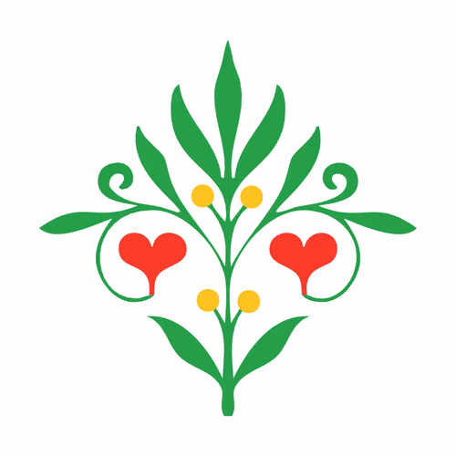 Isolated Decorative Floral Page Header Emblems