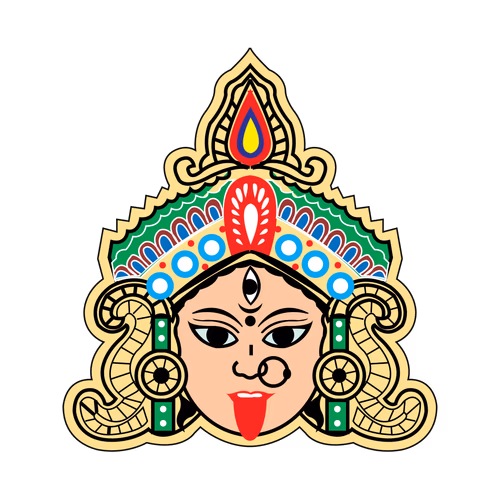 Maa Kali Hindu Religion Festivals of India Kali Puja Vector