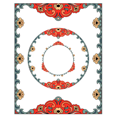Mixed Colorful Special Border Collection Vector Design