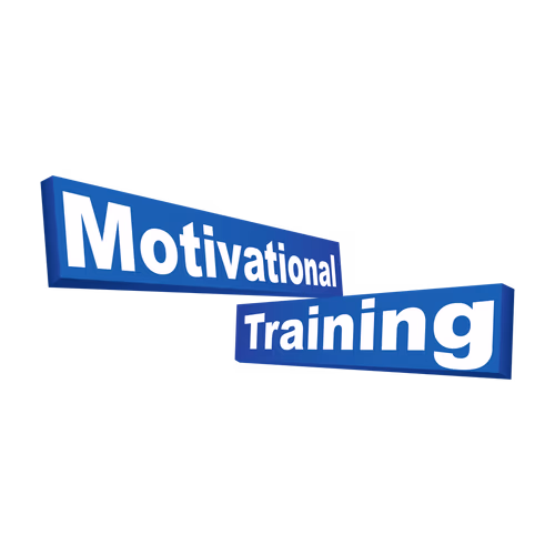 Motivational Training 3D Label Design Vector