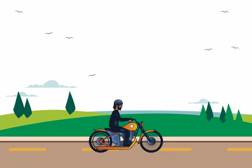 Natural Road Biker Background Abstract