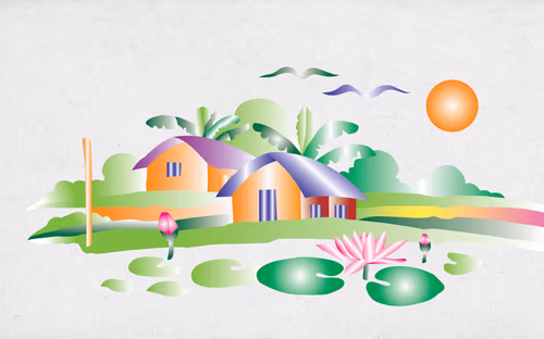 Natural Village Art Design