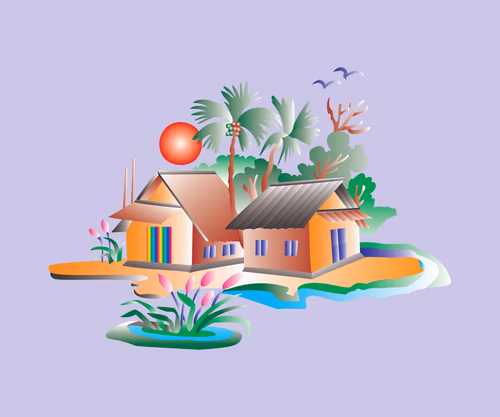 Natural Village Art Design