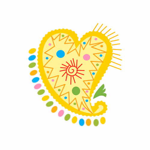 Sacred Heart Concept Vector Graphic