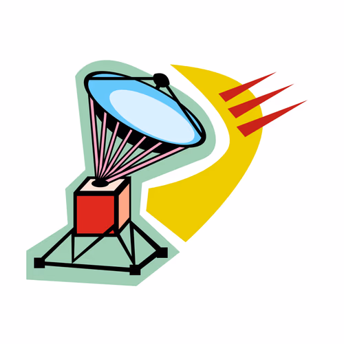 Satellite Dish Art Satellite Illustration Vector Graphic