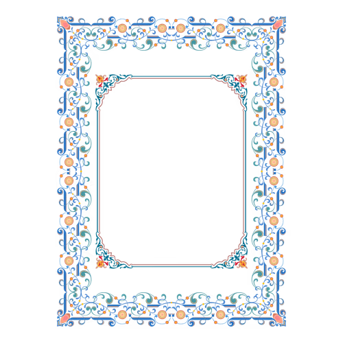 Special frame decoration collection with floral ornament, classic ornament Arabic vector