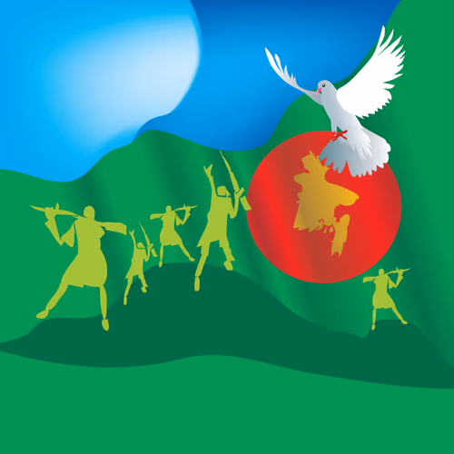 Special Victory Day of Bangladesh Background Illustration