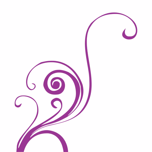 Swirl Floral Shape Vector Design Graphic