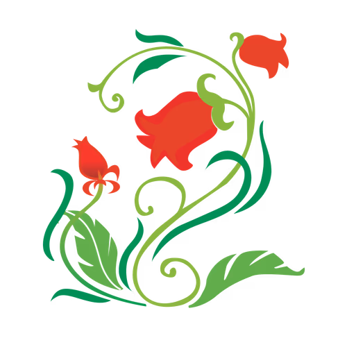 Traditional cultural alpana design concept symbolizes garden flowers vector