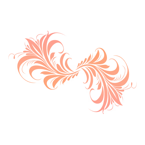 Vietnamese calligraphy patterns leaf flourish vector