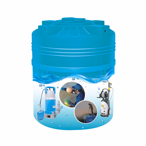 Water Tank Cleaning Vector Design