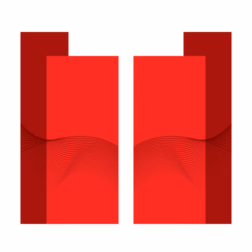 Wave design in the red color of the entry gate of the event vector art