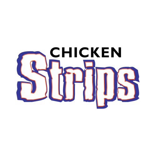 Chicken Strips Brand Logo Vector Design