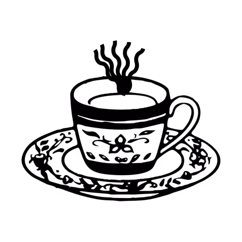 Clipart vector logo graphic tea cup symbol